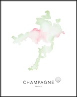 Champagne Akvarell